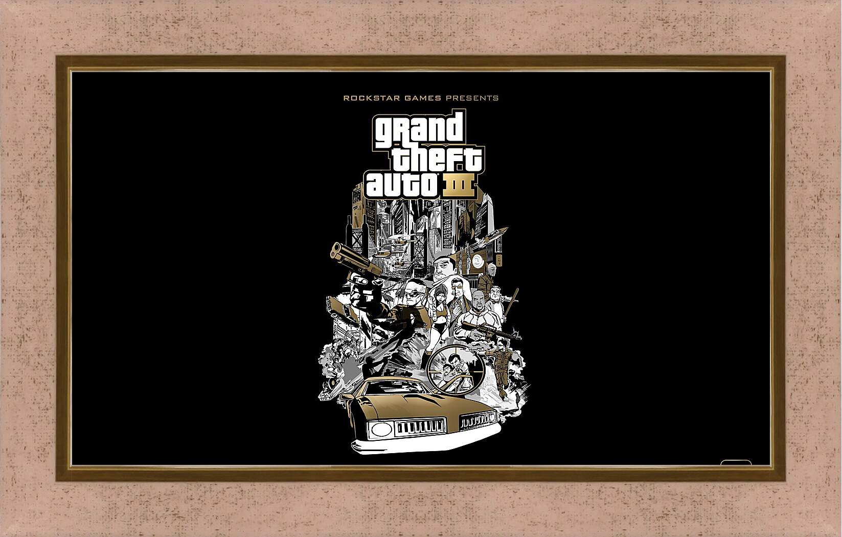 Картина в раме - gta, grand theft auto 3, graphics
