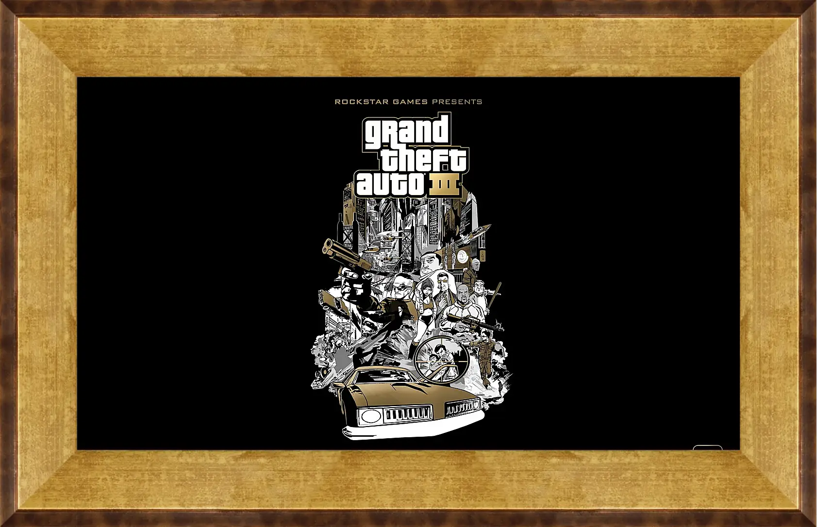 Картина в раме - gta, grand theft auto 3, graphics
