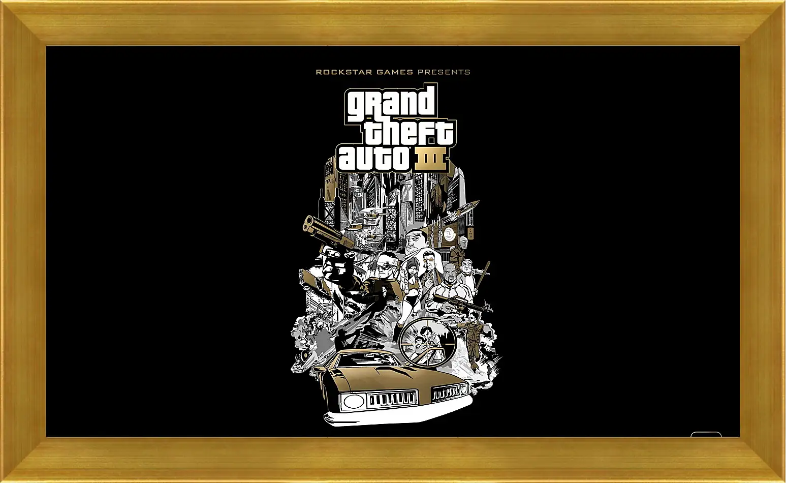 Картина в раме - gta, grand theft auto 3, graphics
