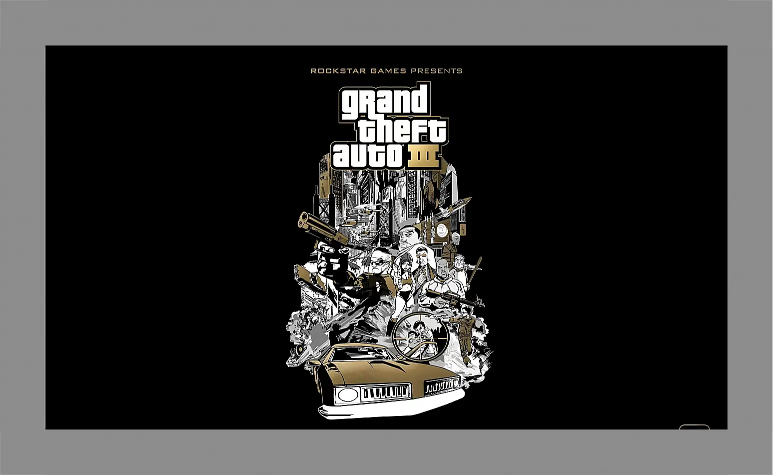 Картина в раме - gta, grand theft auto 3, graphics
