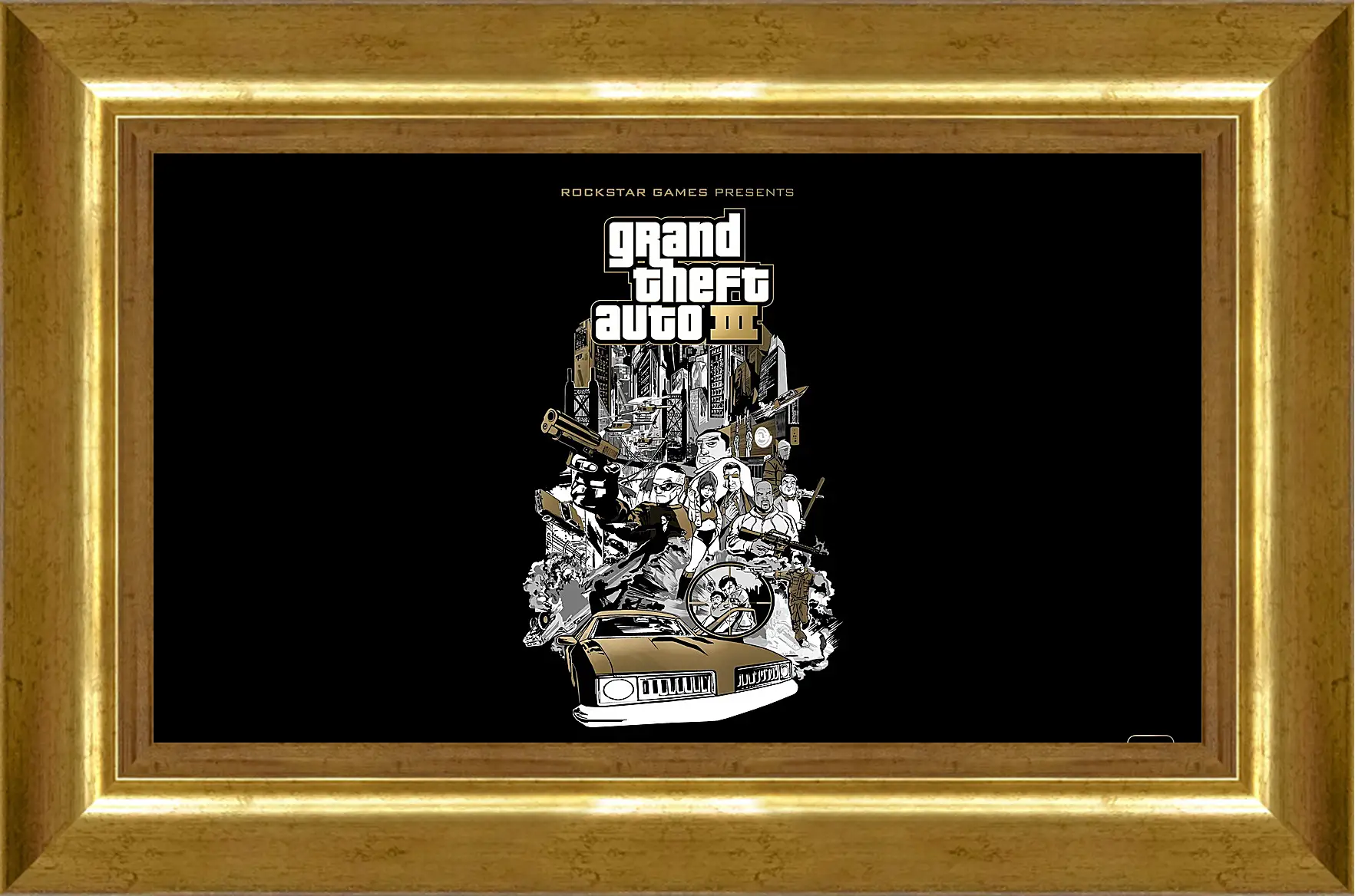 Картина в раме - gta, grand theft auto 3, graphics
