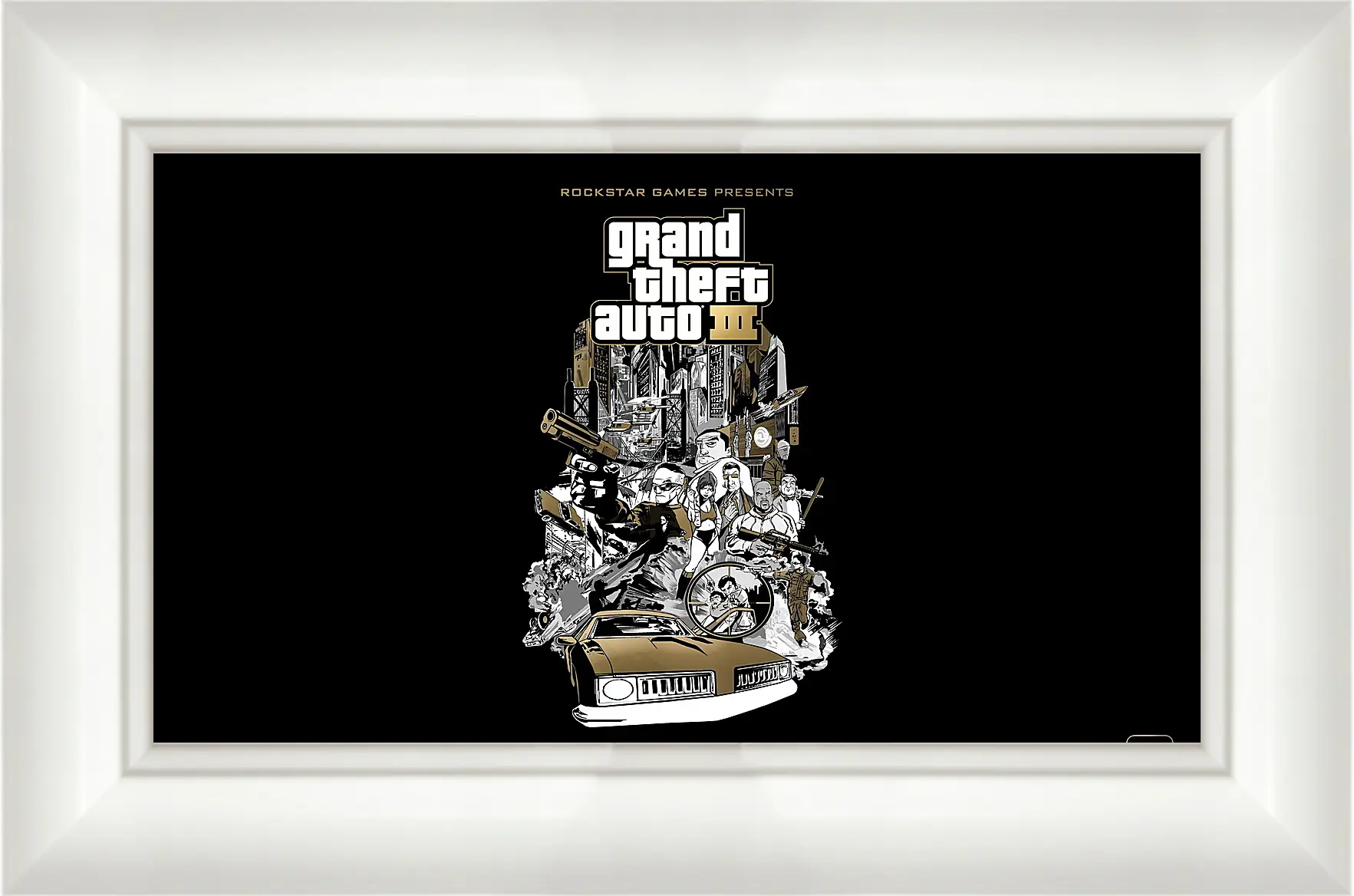 Картина в раме - gta, grand theft auto 3, graphics
