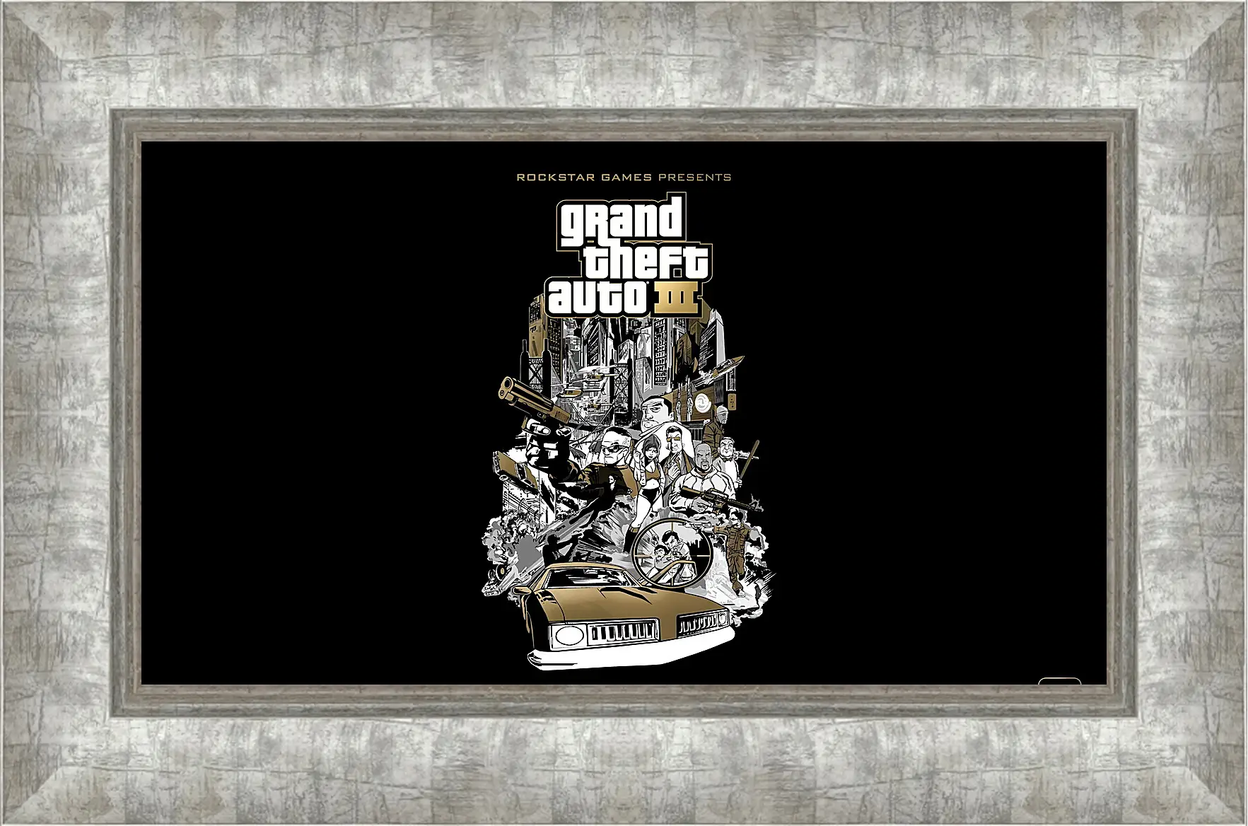 Картина в раме - gta, grand theft auto 3, graphics
