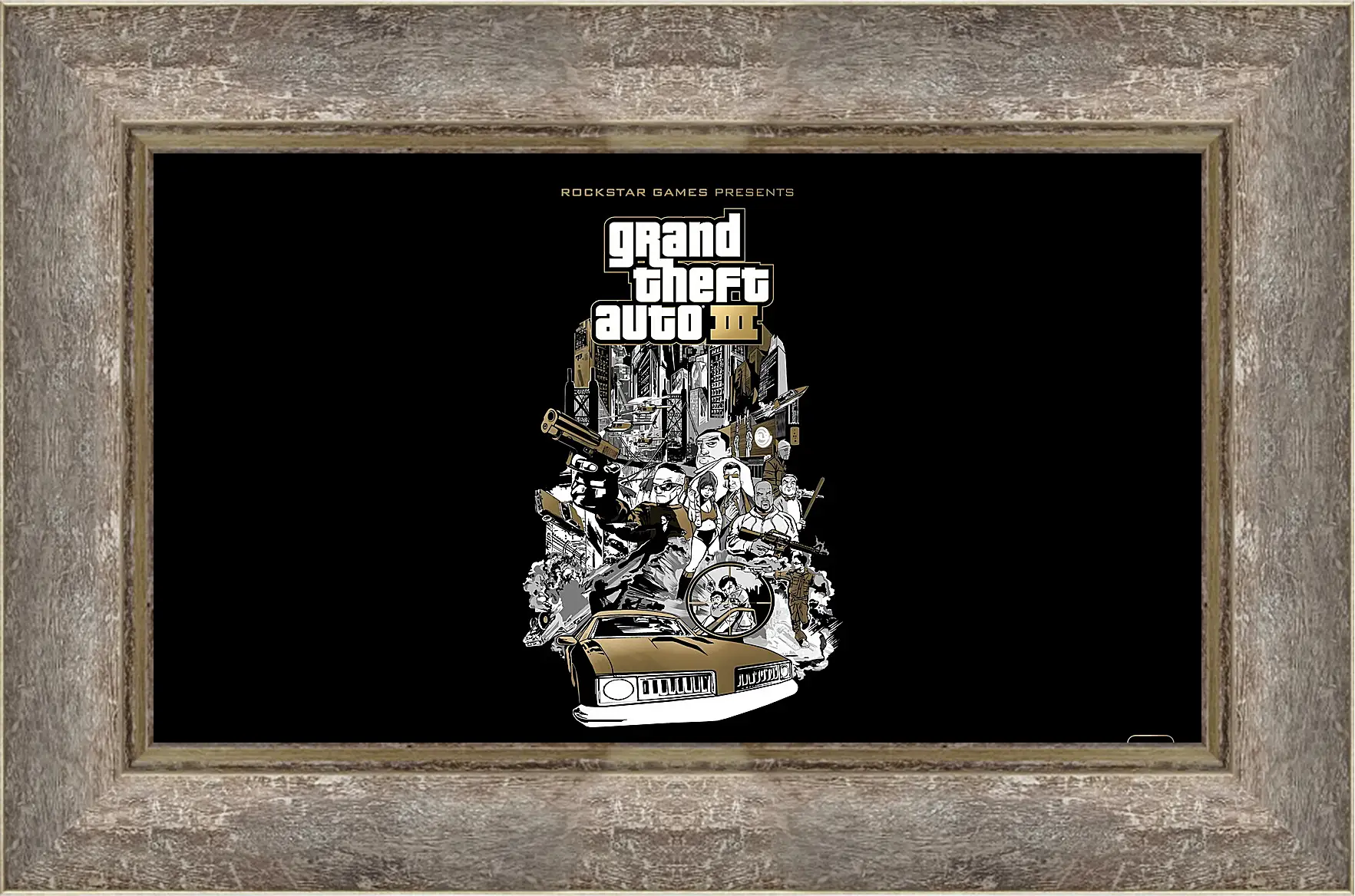 Картина в раме - gta, grand theft auto 3, graphics
