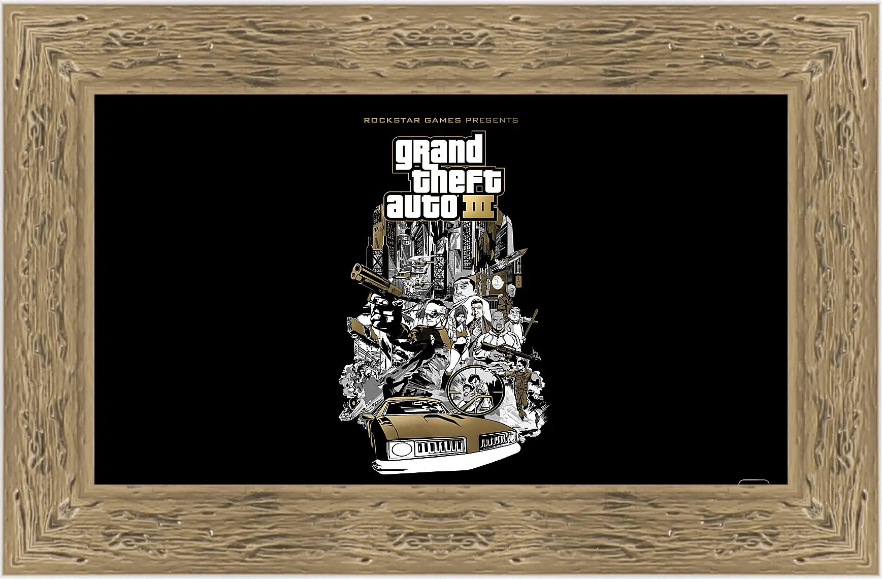 Картина в раме - gta, grand theft auto 3, graphics
