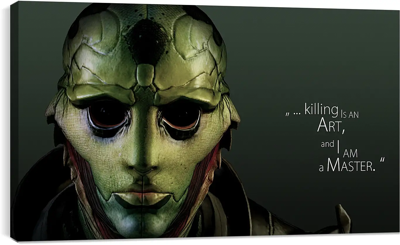 Постер и плакат - mass effect 3, thane krios, quote
