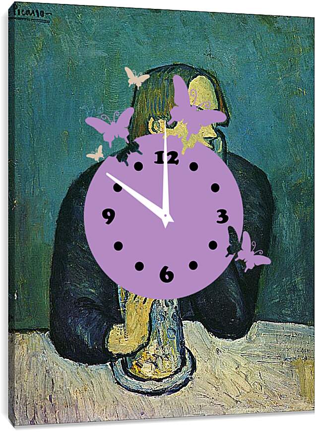 Часы картина - Портрет Сабартеса. Пабло Пикассо
