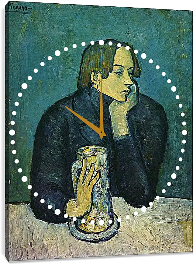 Часы картина - Портрет Сабартеса. Пабло Пикассо