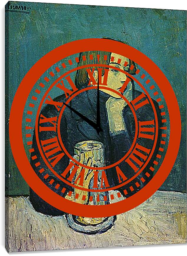 Часы картина - Портрет Сабартеса. Пабло Пикассо
