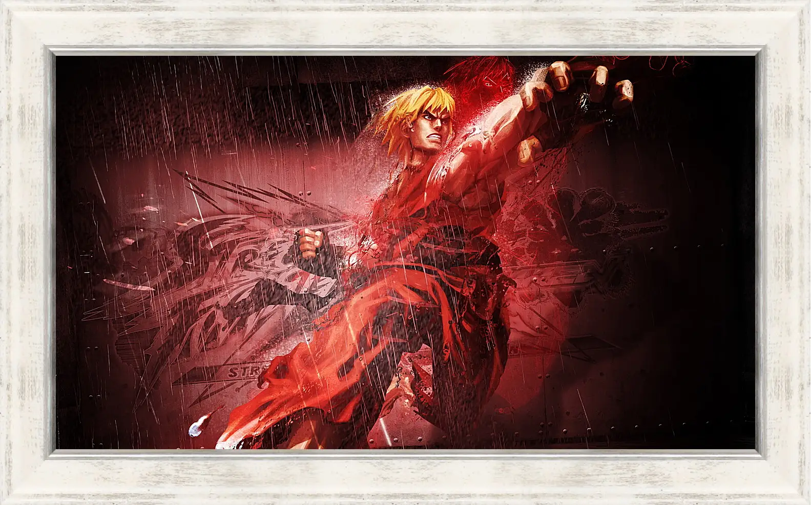 Картина в раме - street fighter x tekken, ken, character
