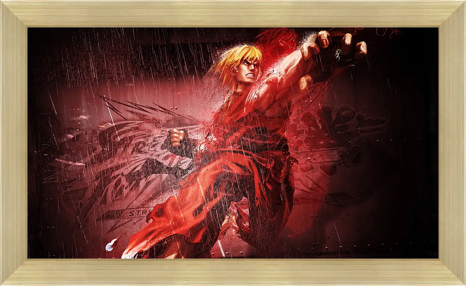 Картина в раме - street fighter x tekken, ken, character
