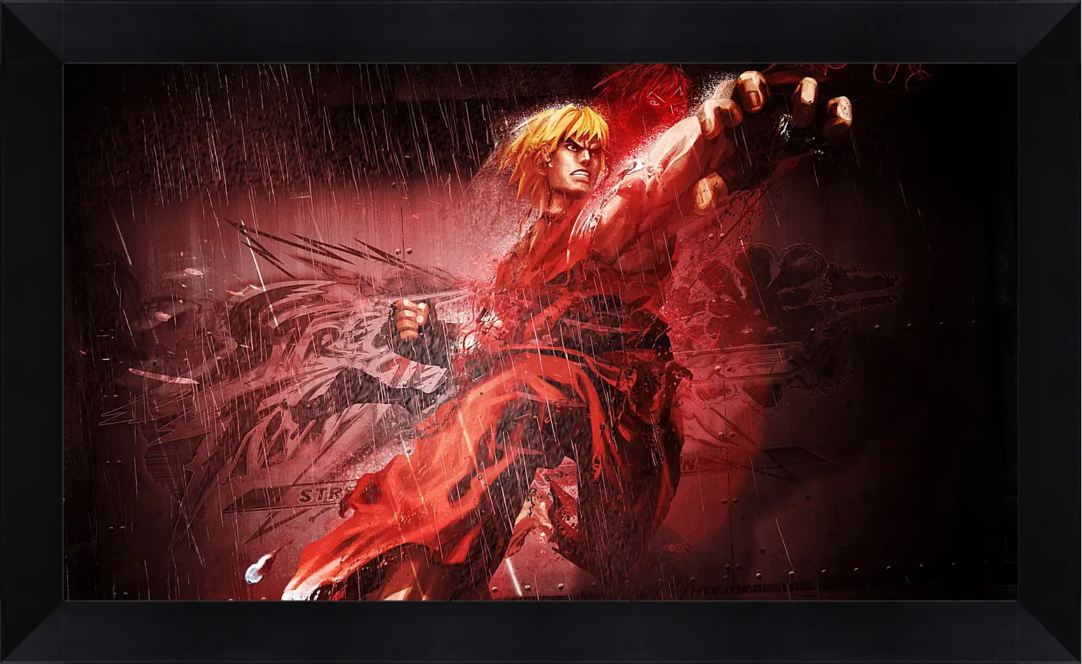 Картина в раме - street fighter x tekken, ken, character
