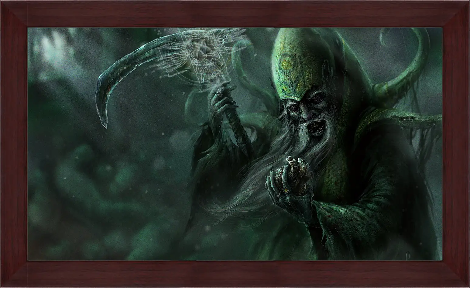 Картина в раме - necrolyte, dota 2, art