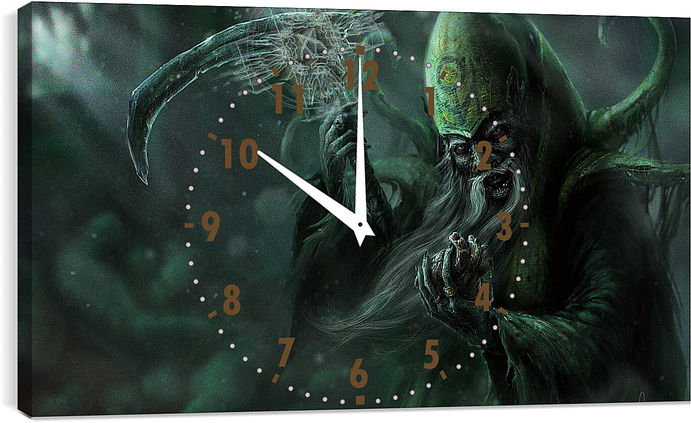 Часы картина - necrolyte, dota 2, art