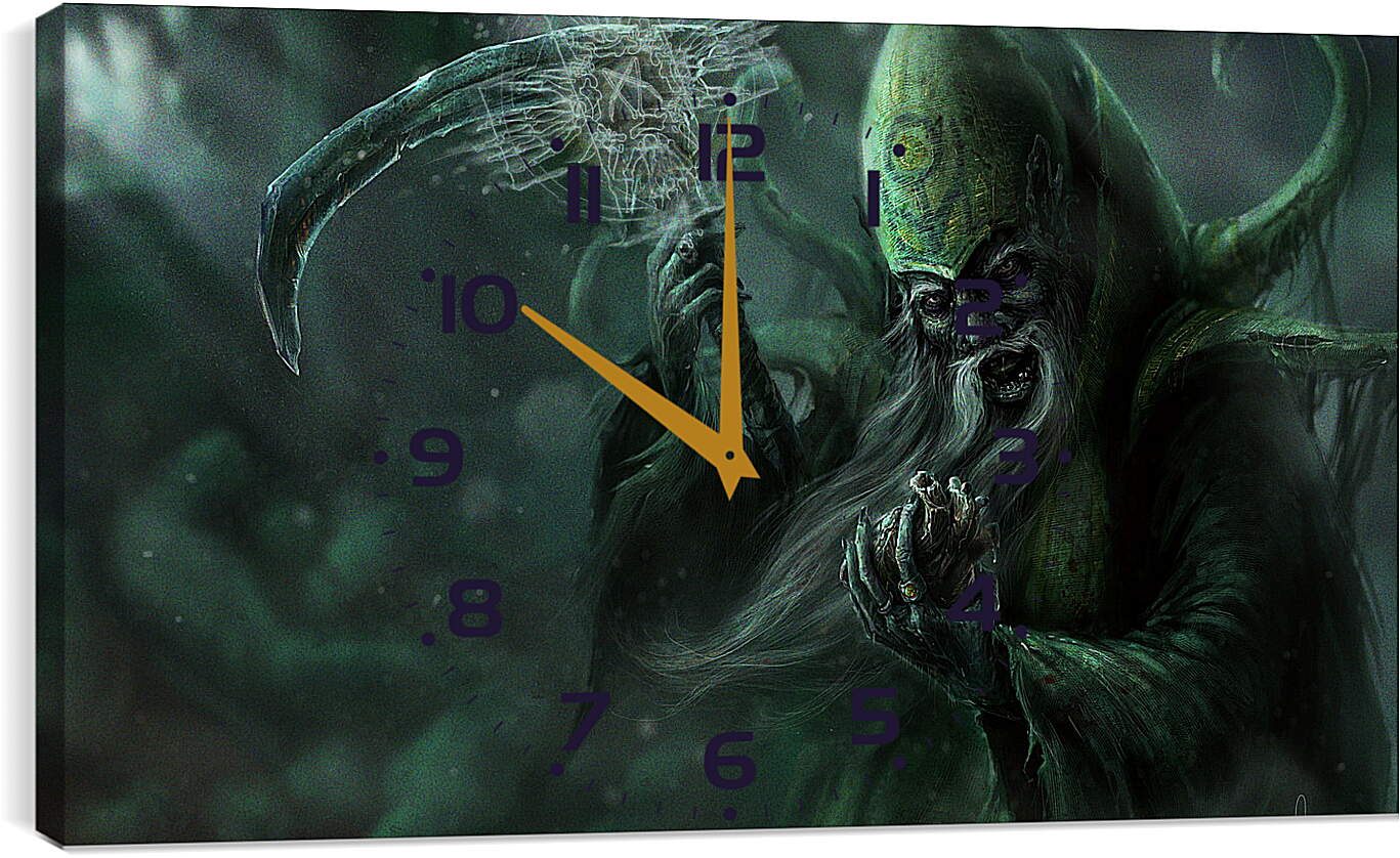 Часы картина - necrolyte, dota 2, art