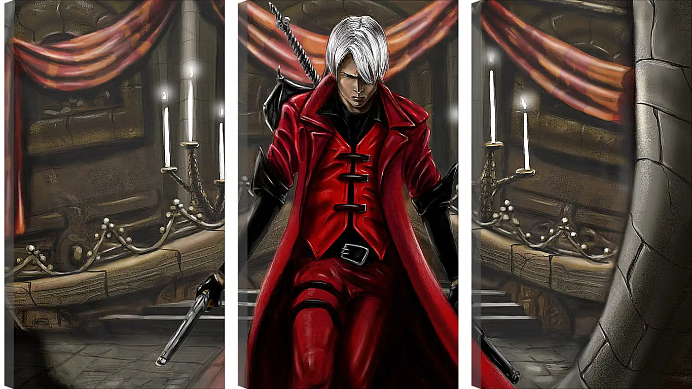 Модульная картина - devil may cry 1, dmc-1, demon
