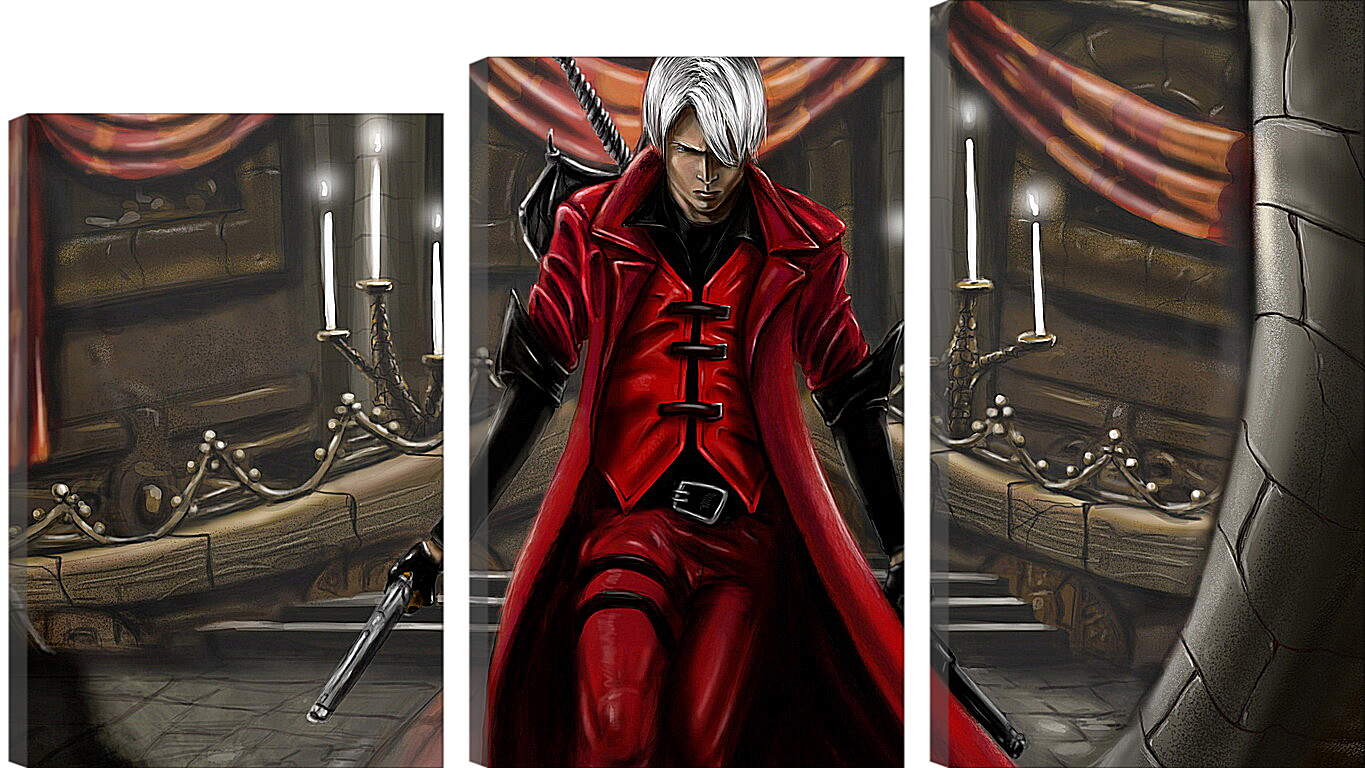 Модульная картина - devil may cry 1, dmc-1, demon
