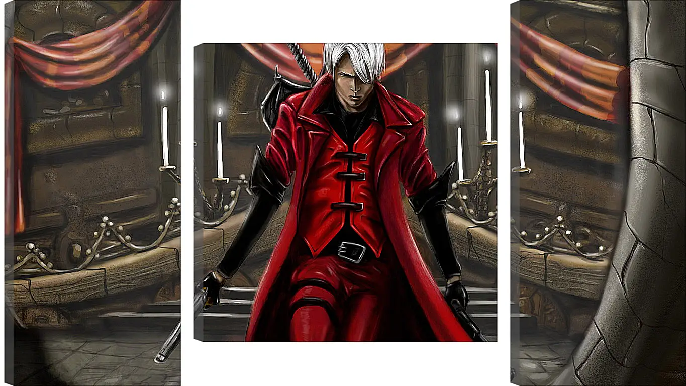 Модульная картина - devil may cry 1, dmc-1, demon
