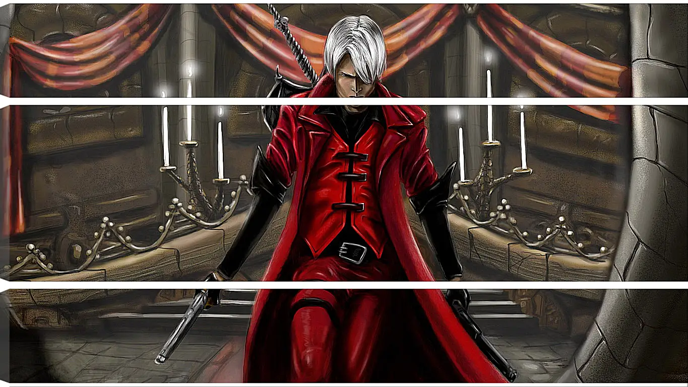 Модульная картина - devil may cry 1, dmc-1, demon
