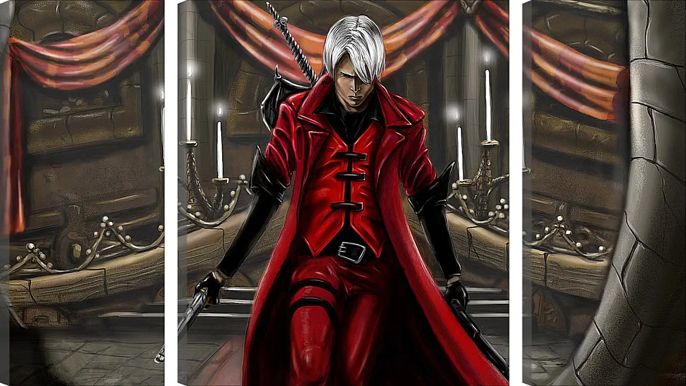 Модульная картина - devil may cry 1, dmc-1, demon
