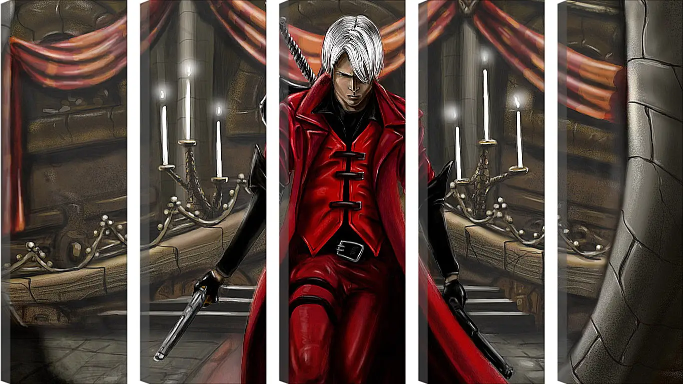 Модульная картина - devil may cry 1, dmc-1, demon
