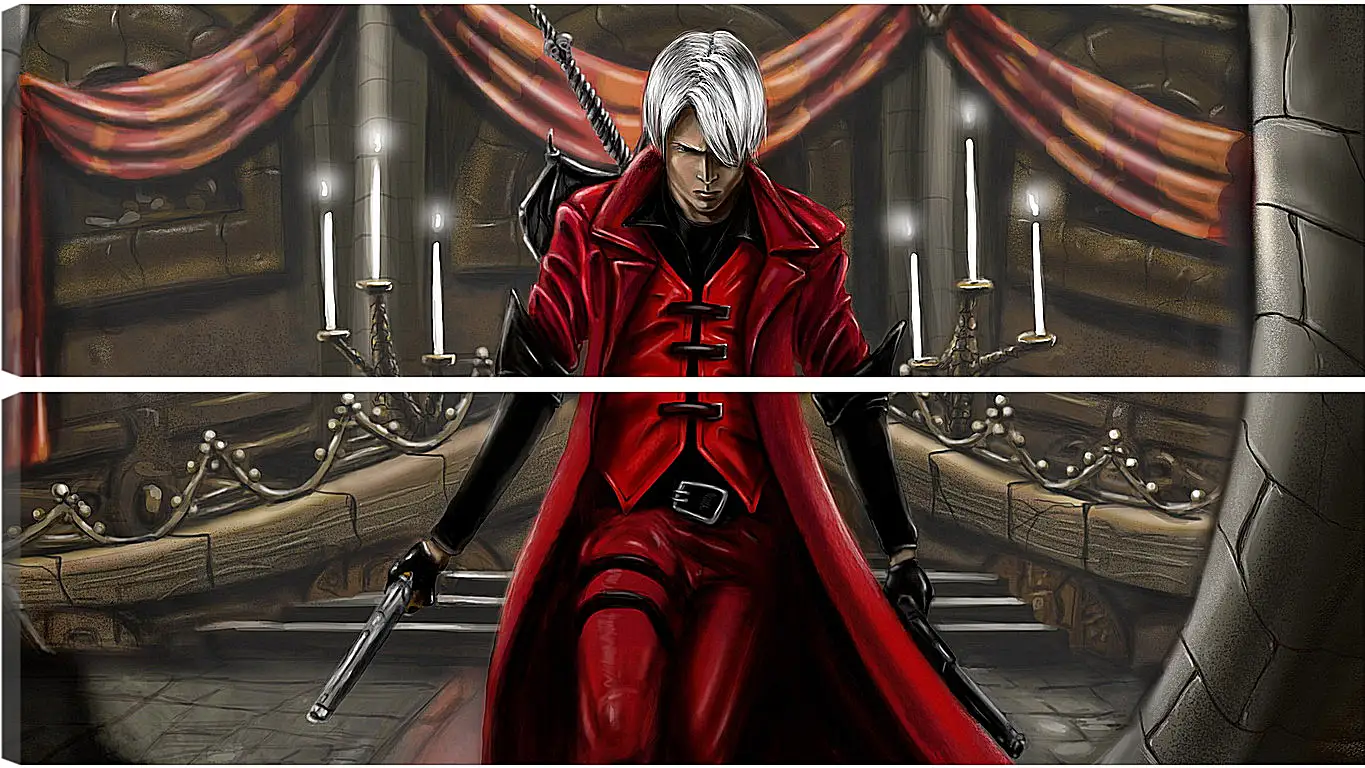 Модульная картина - devil may cry 1, dmc-1, demon
