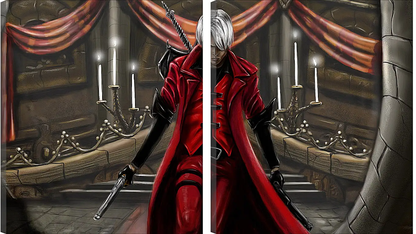 Модульная картина - devil may cry 1, dmc-1, demon
