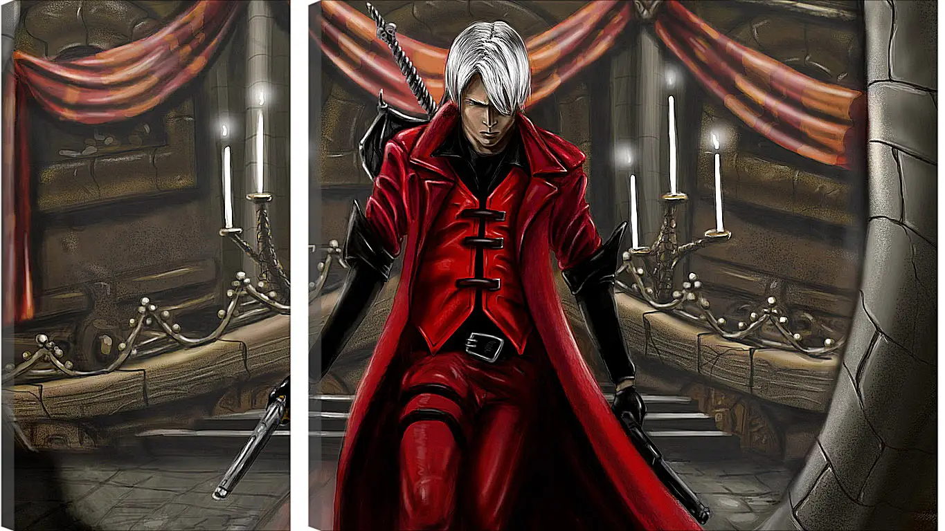 Модульная картина - devil may cry 1, dmc-1, demon
