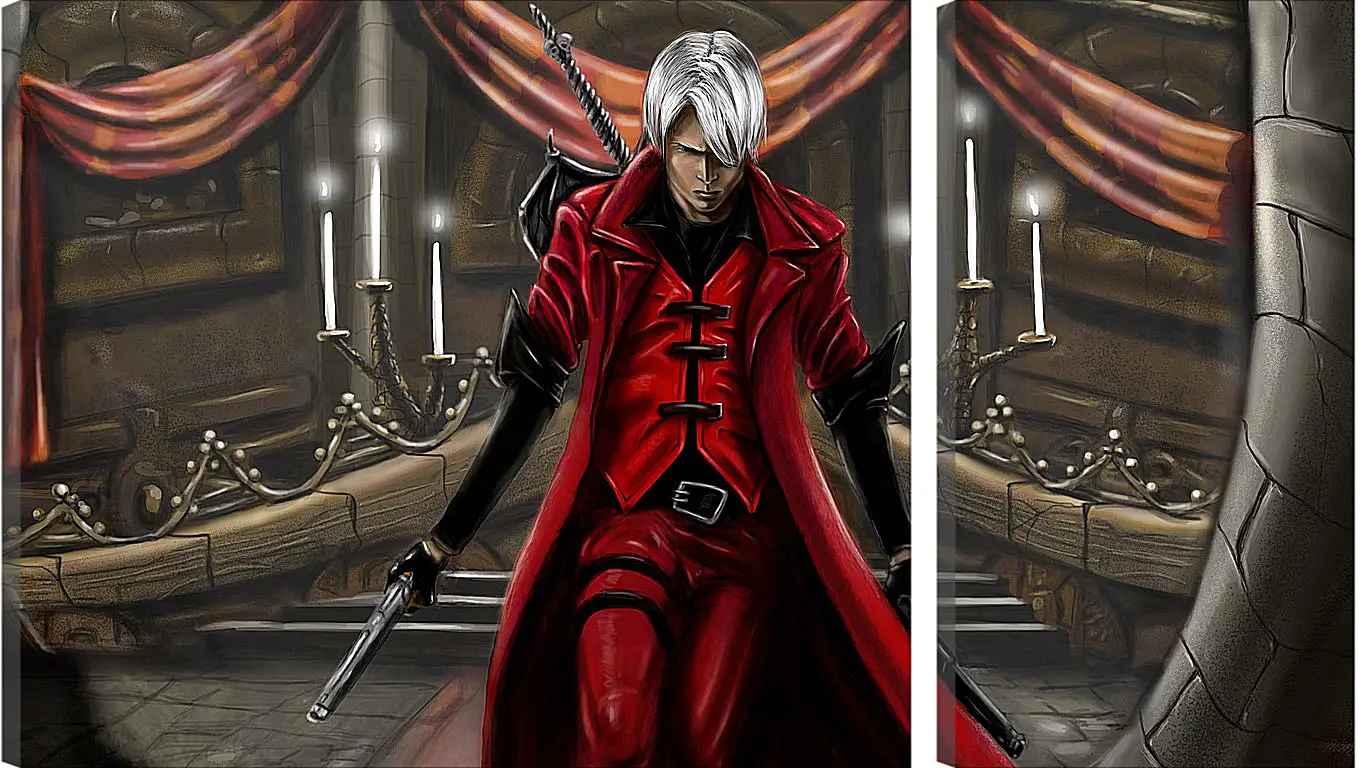 Модульная картина - devil may cry 1, dmc-1, demon
