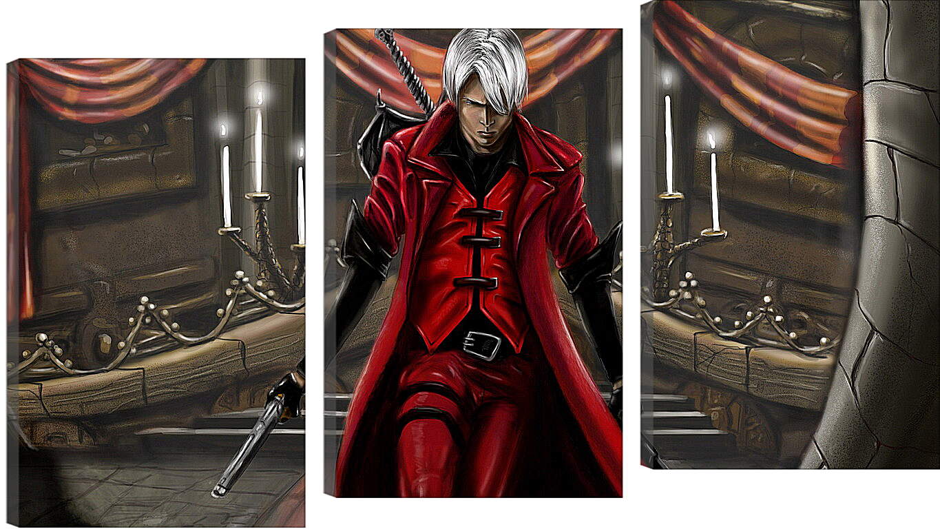 Модульная картина - devil may cry 1, dmc-1, demon
