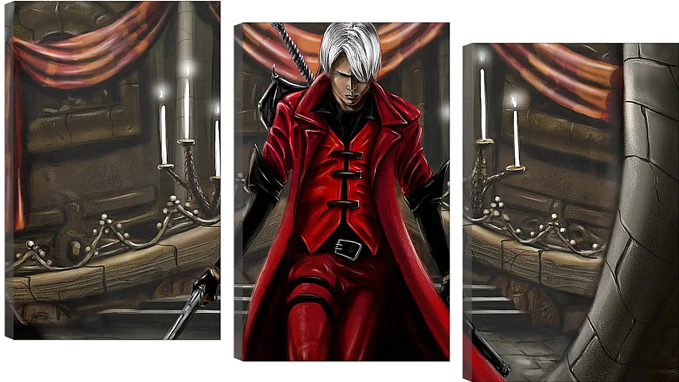 Модульная картина - devil may cry 1, dmc-1, demon
