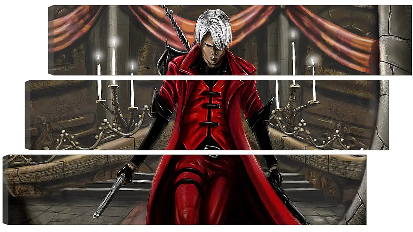 Модульная картина - devil may cry 1, dmc-1, demon
