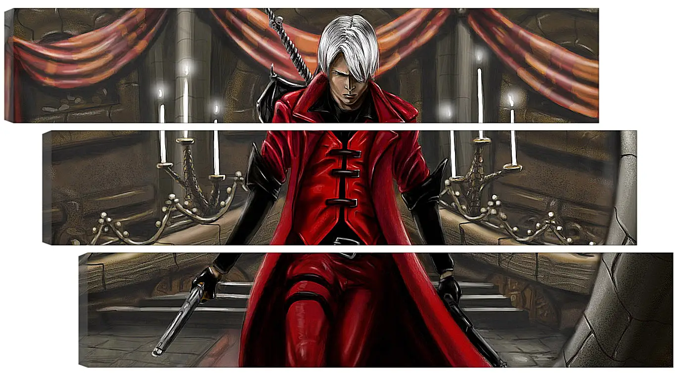 Модульная картина - devil may cry 1, dmc-1, demon
