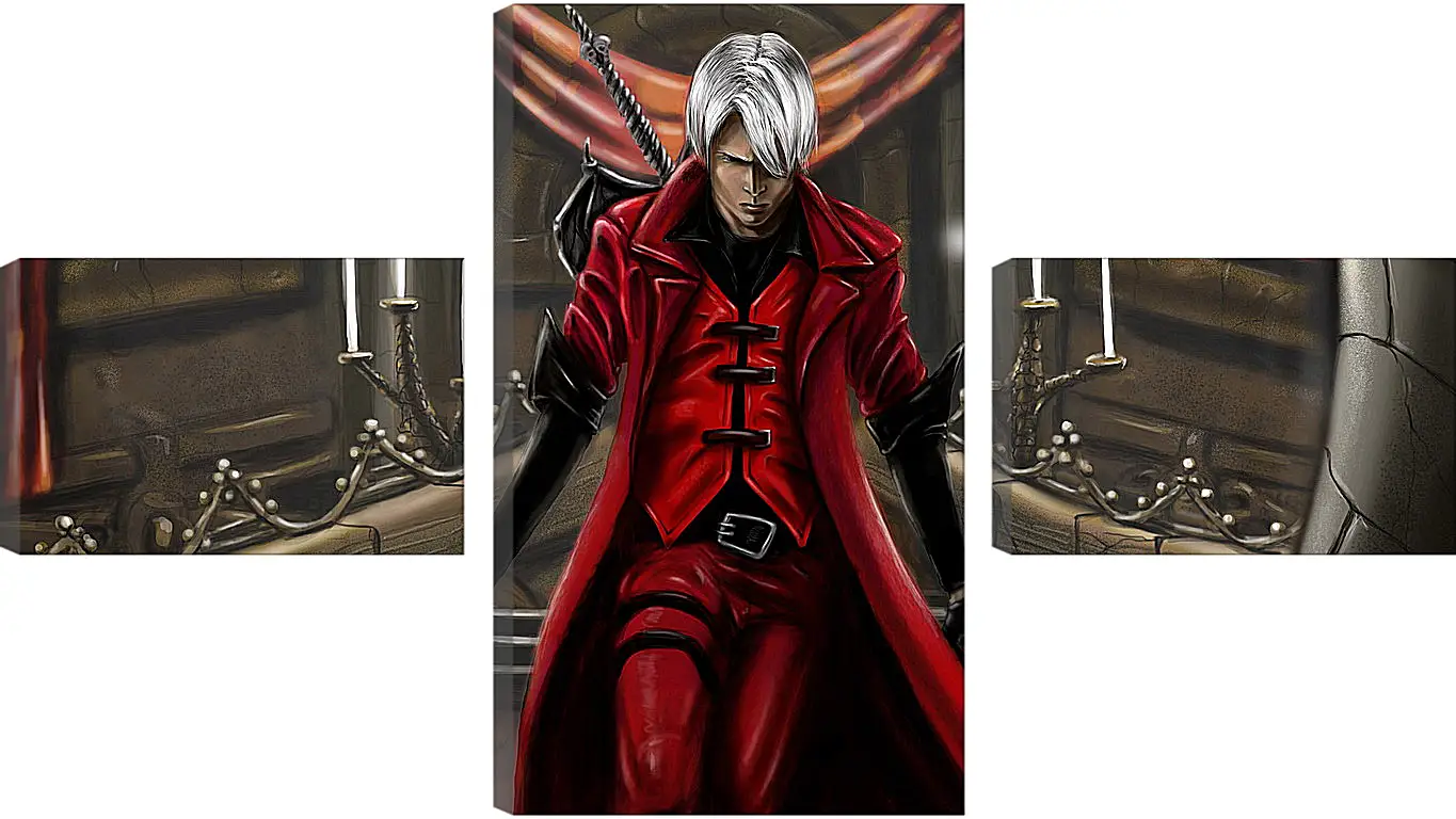 Модульная картина - devil may cry 1, dmc-1, demon
