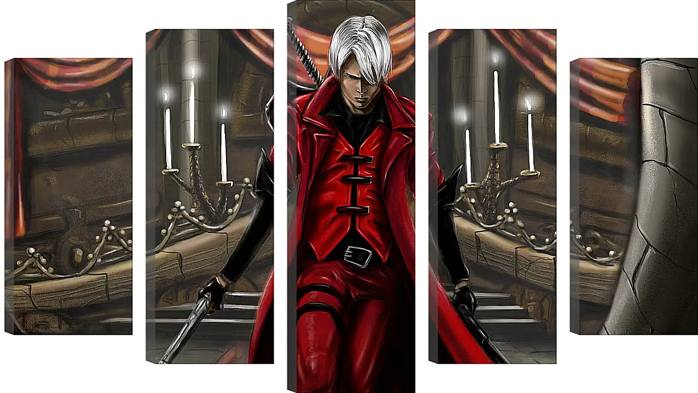 Модульная картина - devil may cry 1, dmc-1, demon
