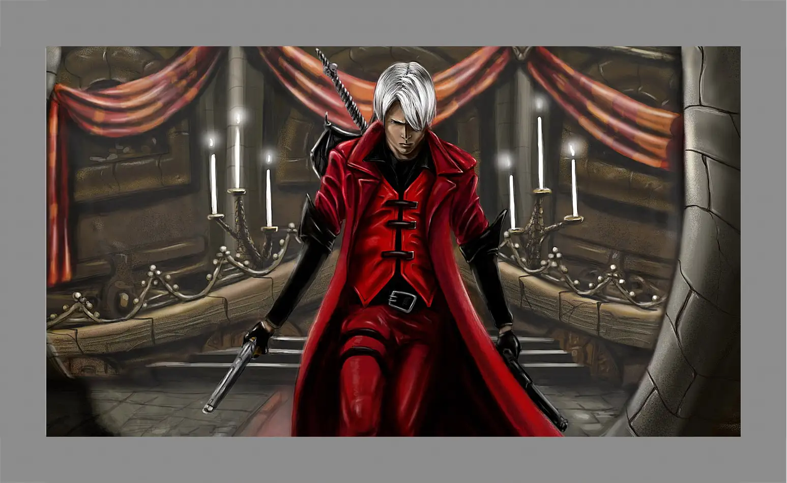 Картина в раме - devil may cry 1, dmc-1, demon
