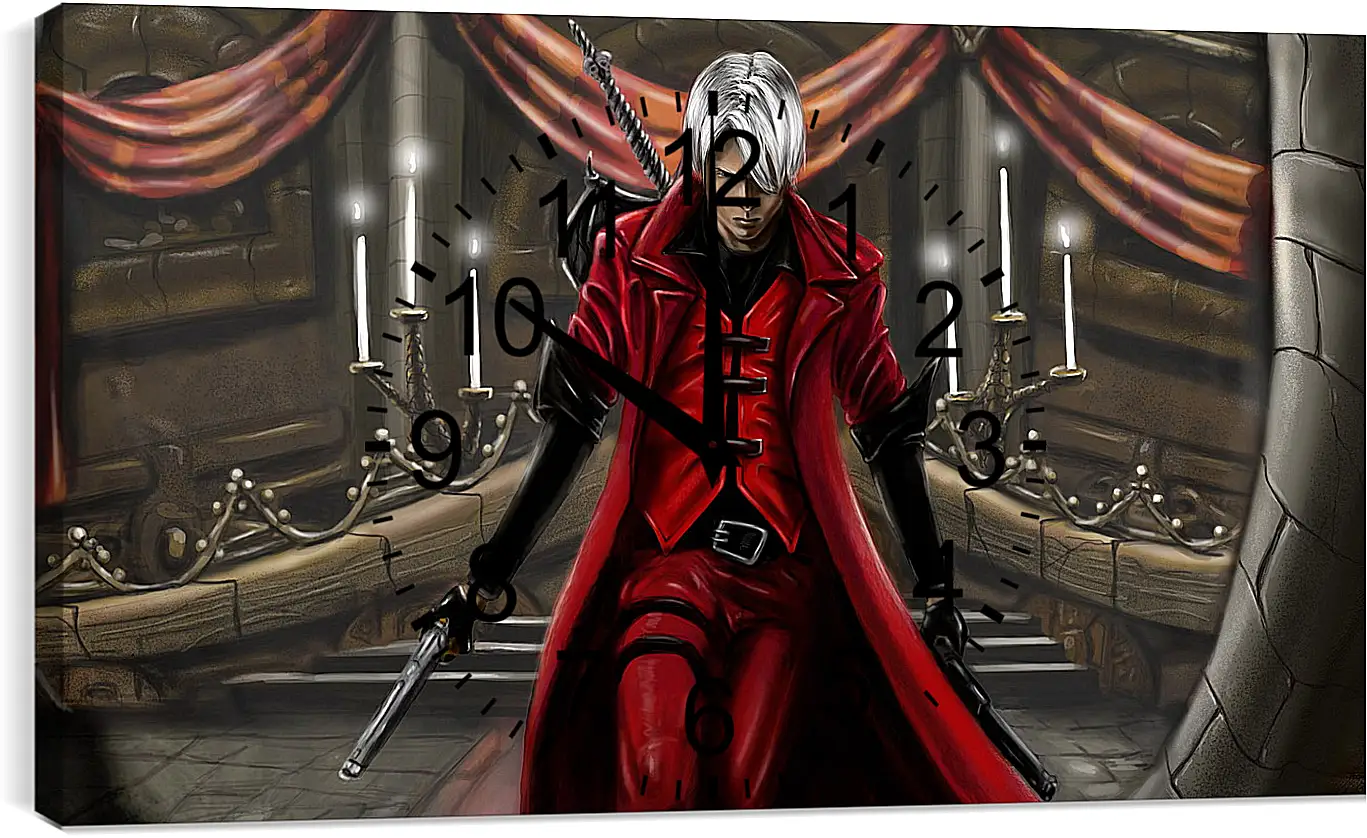 Часы картина - devil may cry 1, dmc-1, demon
