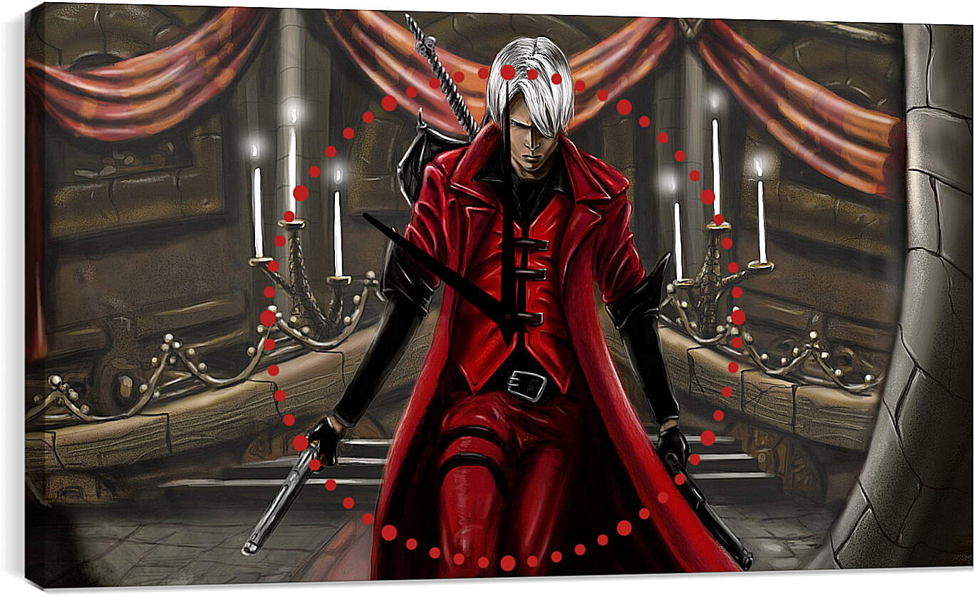 Часы картина - devil may cry 1, dmc-1, demon
