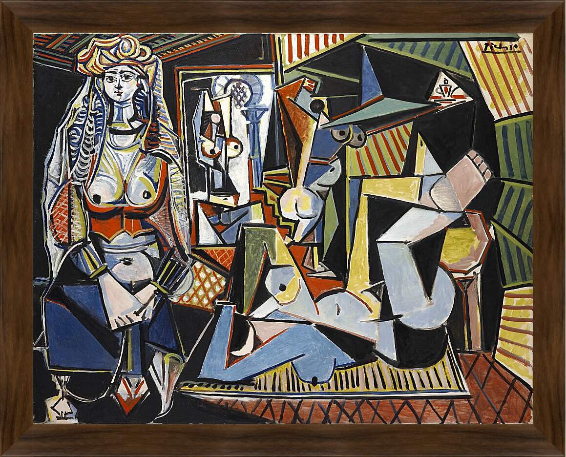 Картина в раме - Алжирские женщины. Пабло Пикассо
