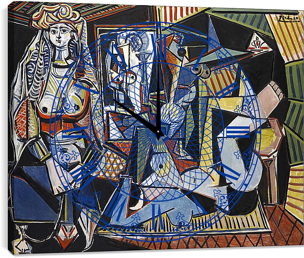 Часы картина - Алжирские женщины. Пабло Пикассо
