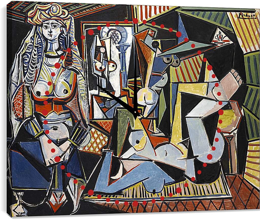 Часы картина - Алжирские женщины. Пабло Пикассо
