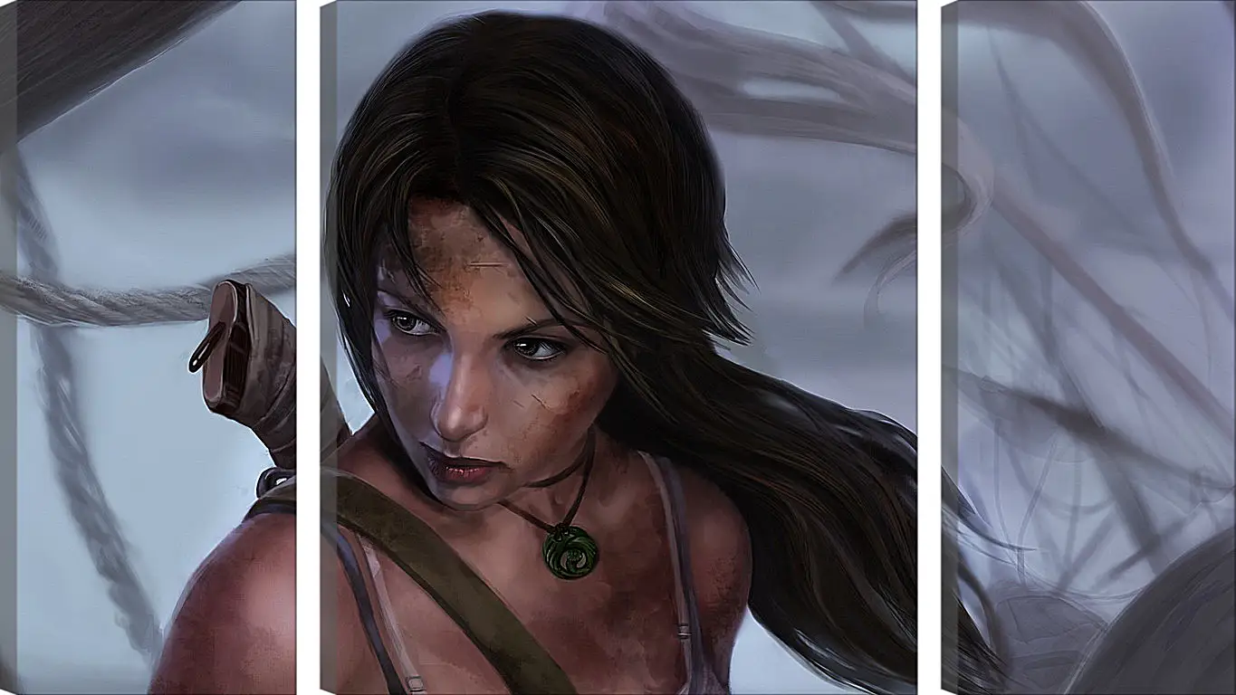 Модульная картина - lara croft, tomb raider, art