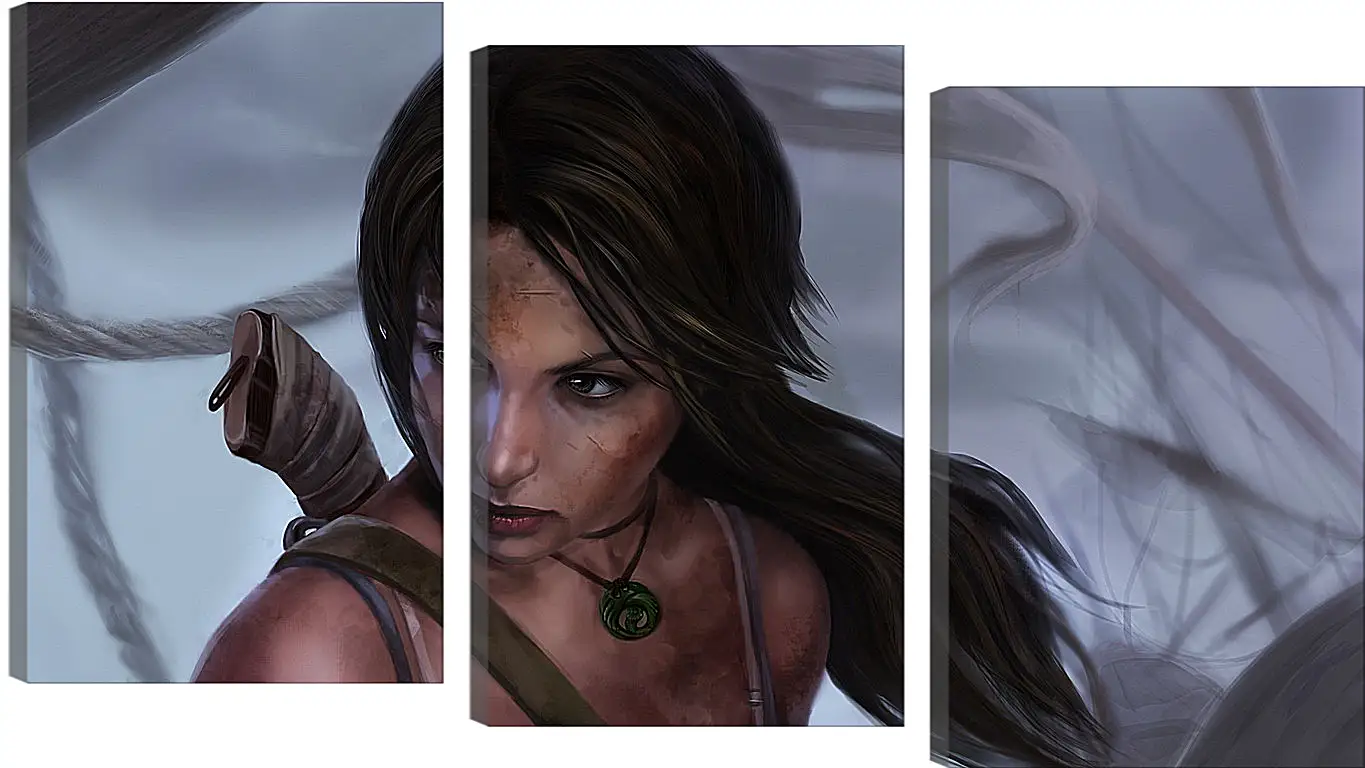 Модульная картина - lara croft, tomb raider, art