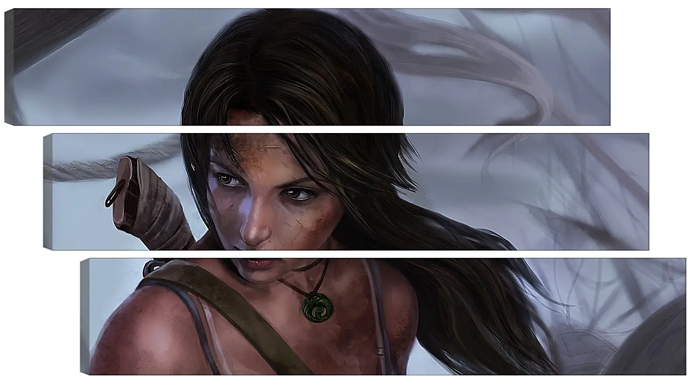 Модульная картина - lara croft, tomb raider, art