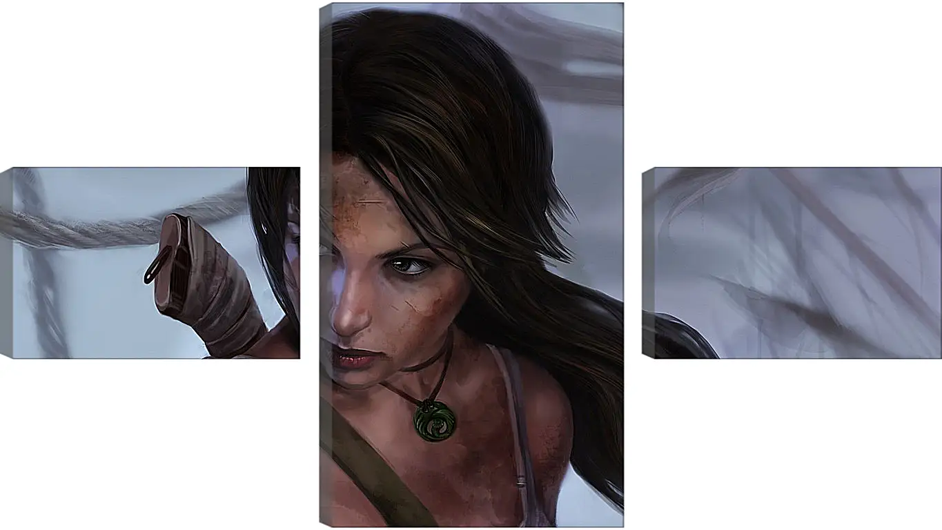 Модульная картина - lara croft, tomb raider, art