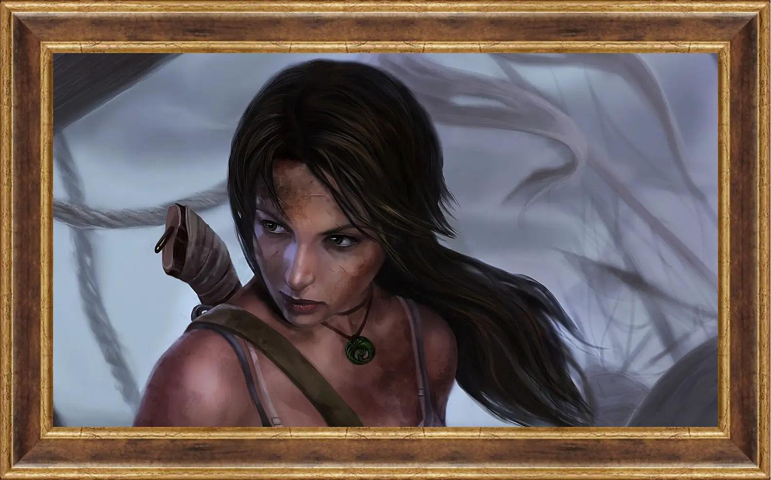 Картина в раме - lara croft, tomb raider, art