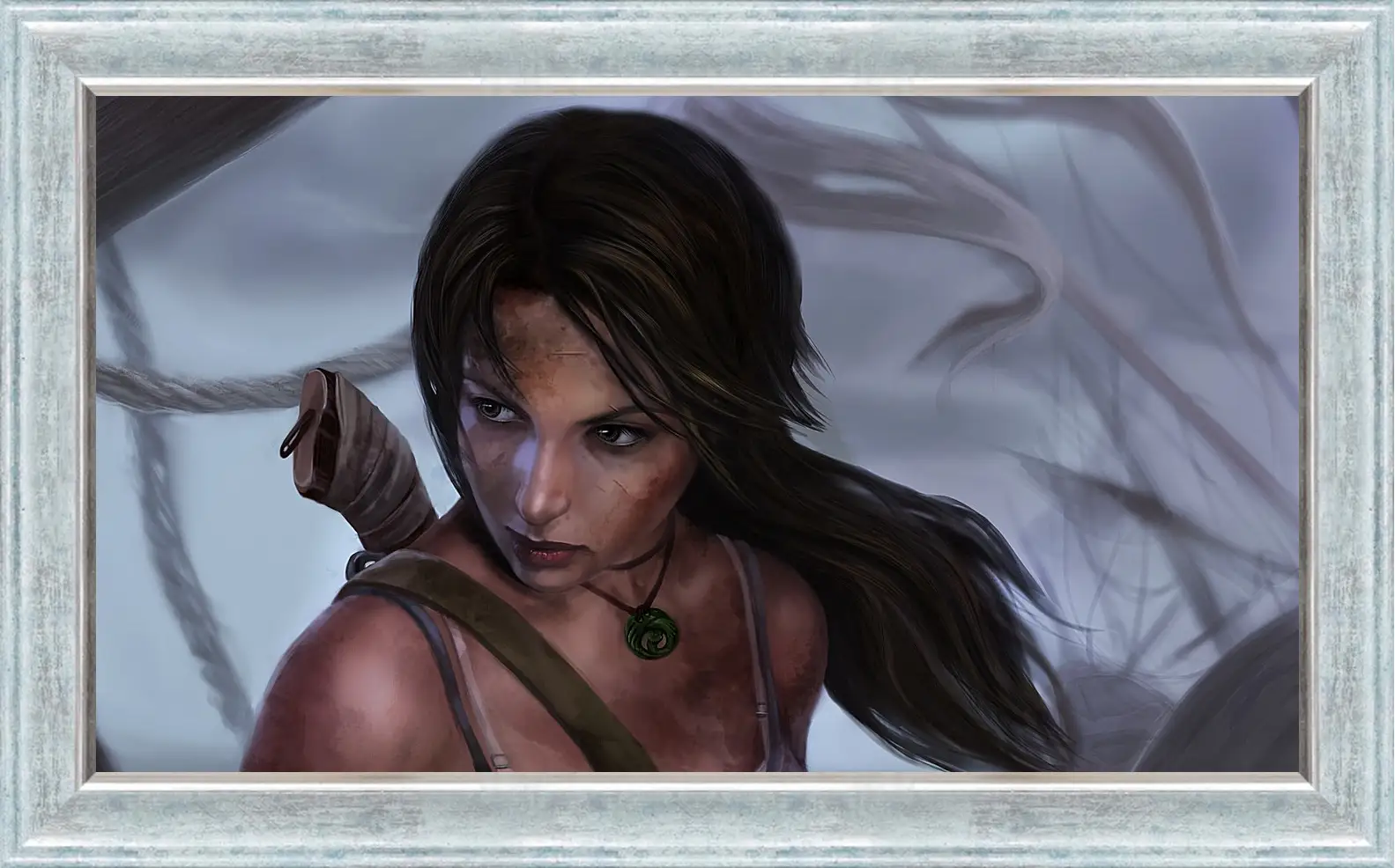 Картина в раме - lara croft, tomb raider, art