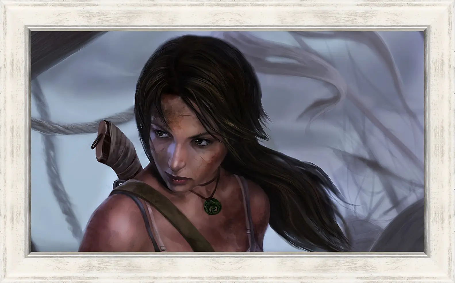 Картина в раме - lara croft, tomb raider, art