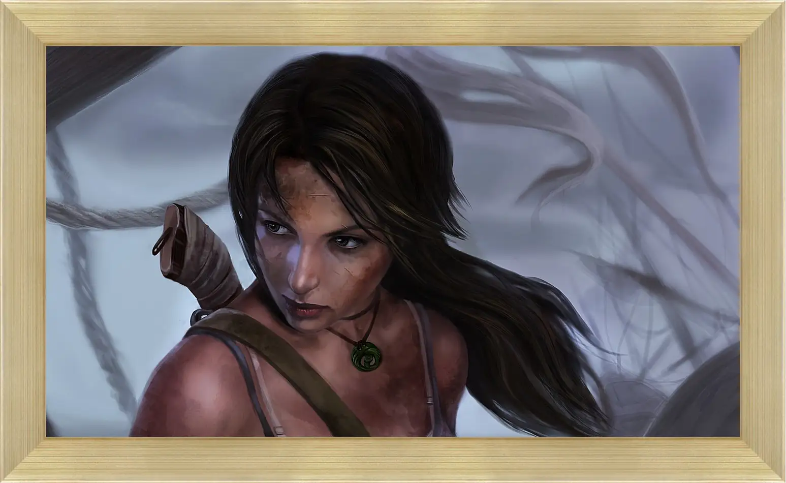 Картина в раме - lara croft, tomb raider, art