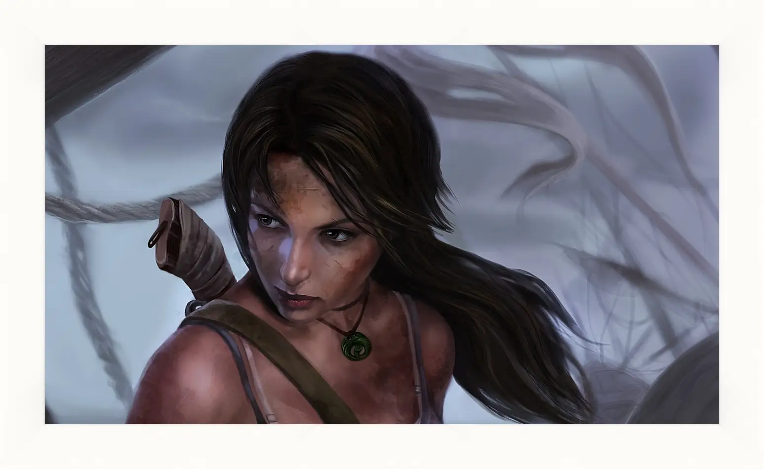 Картина в раме - lara croft, tomb raider, art